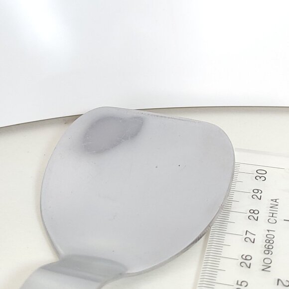 Solid Vintage Vernco Ice Cream Spoon Scoop Shovel Wooden Handle Brass Rivets - Picture 7 of 9